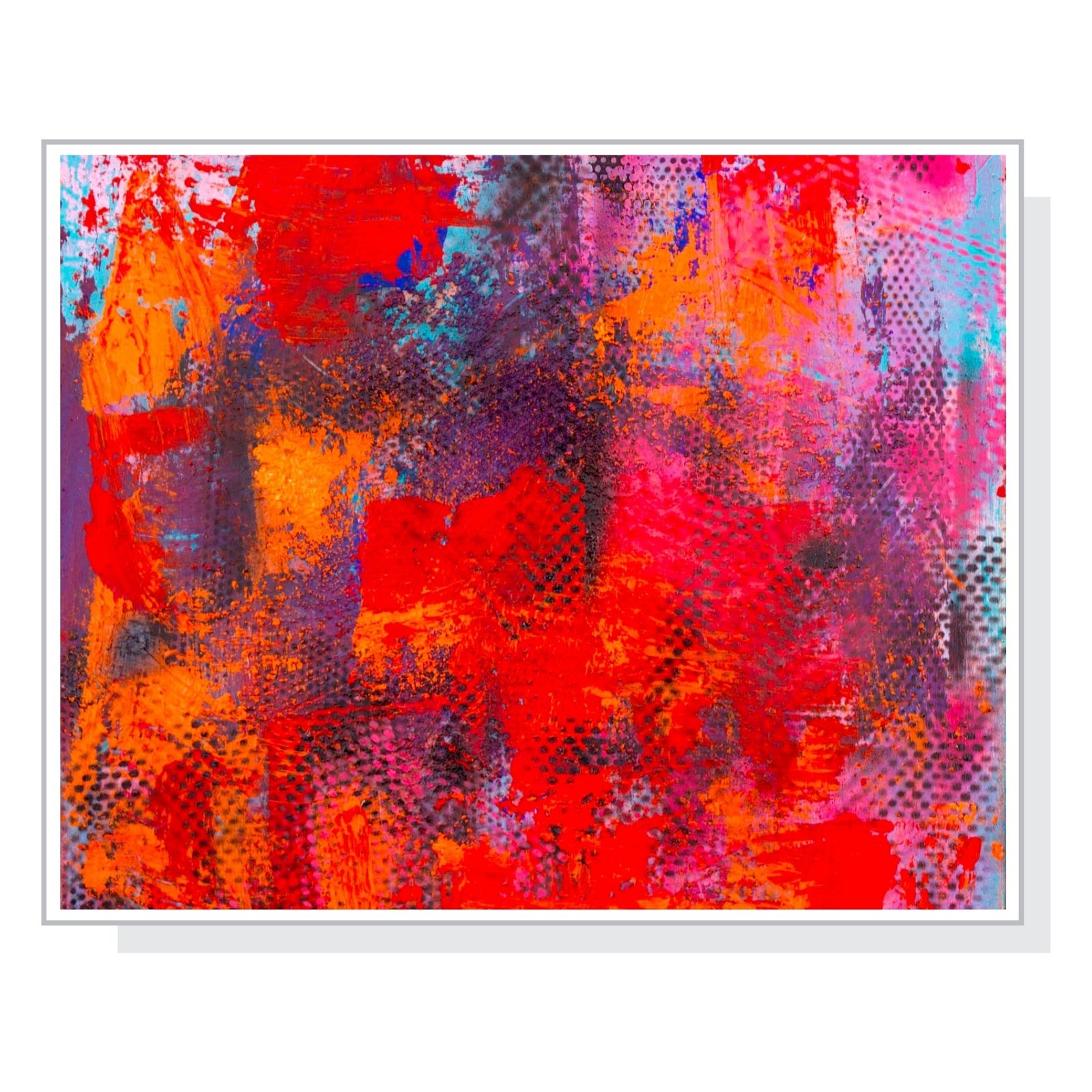 Acryl und Lack auf LeinwandSerie „Pinke Welle“50 x 50 cm300,00Acryl