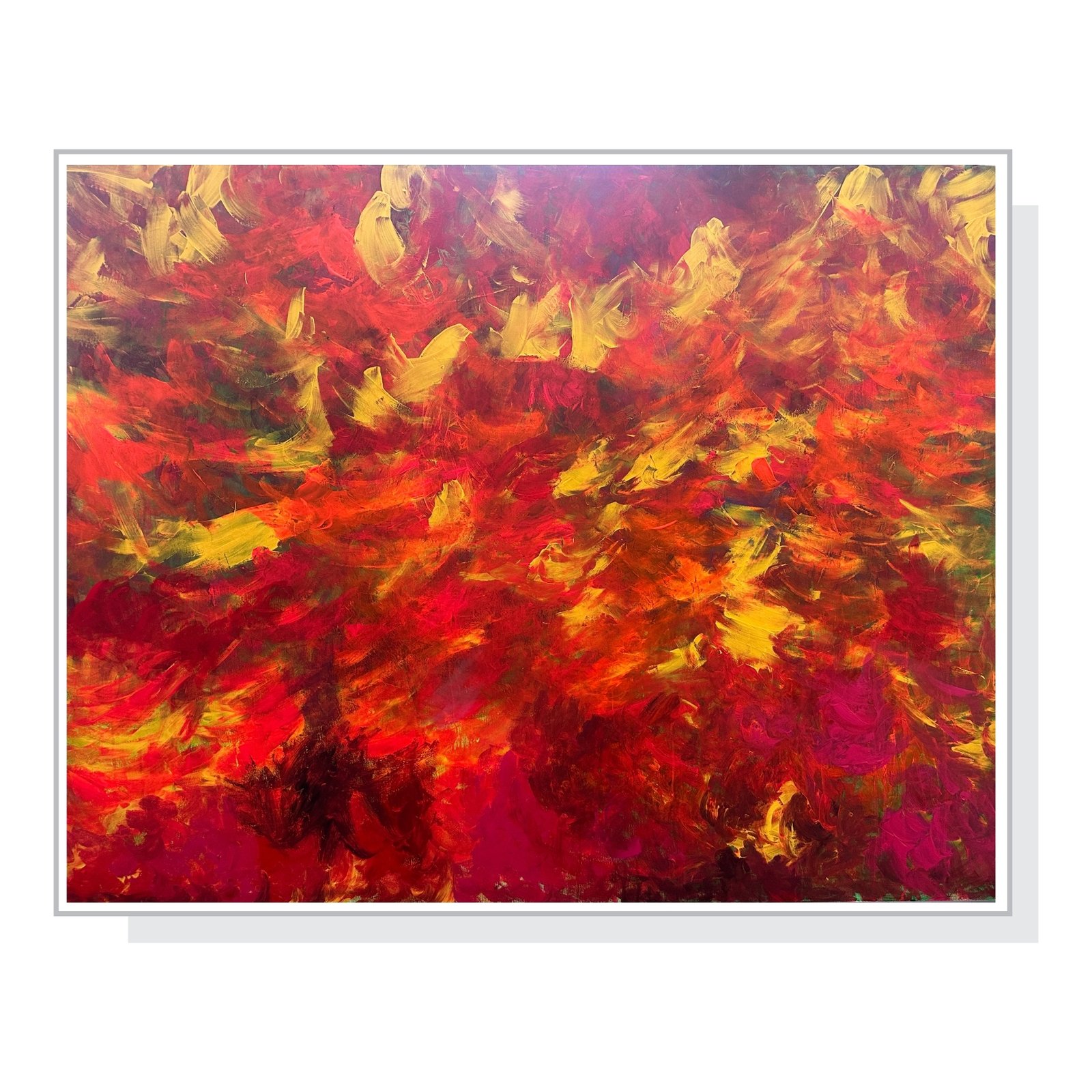 Acryl und Lack auf Leinwand_Serie Pinke Welle_ 120x160 cm_2200,00 Euros 4