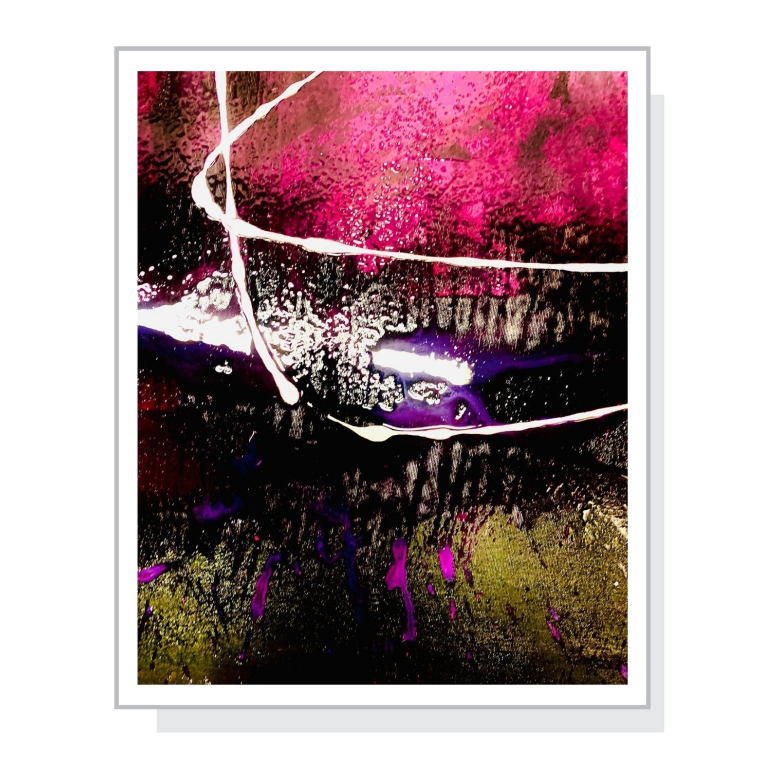 Grenzlinien – Acrylgemälde auf Leinwand (40 x 30 cm)