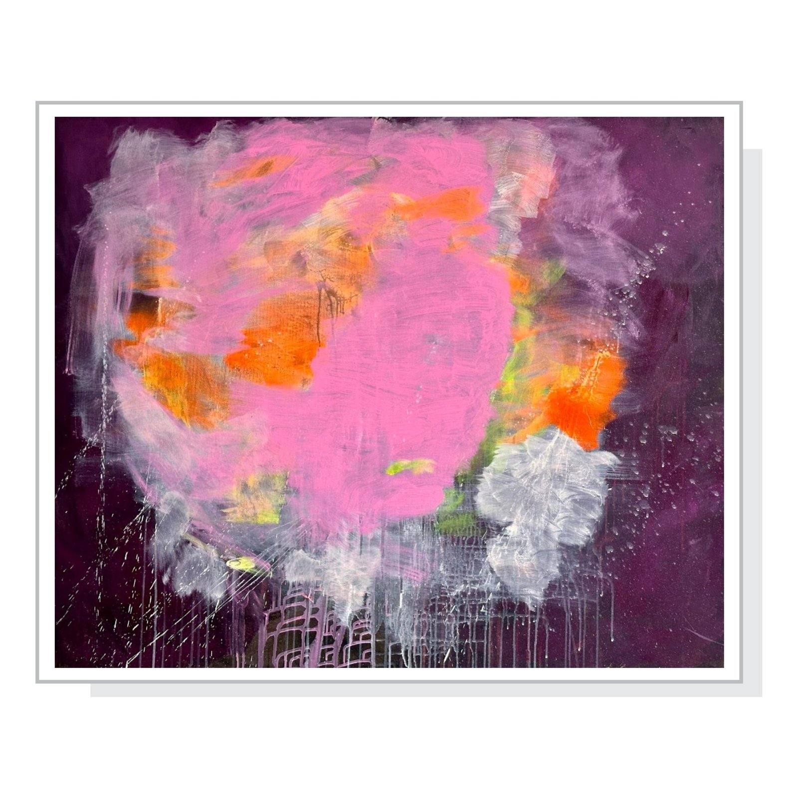 Inneres Leuchten – Acrylgemälde auf Leinwand (120 x 100 cm)