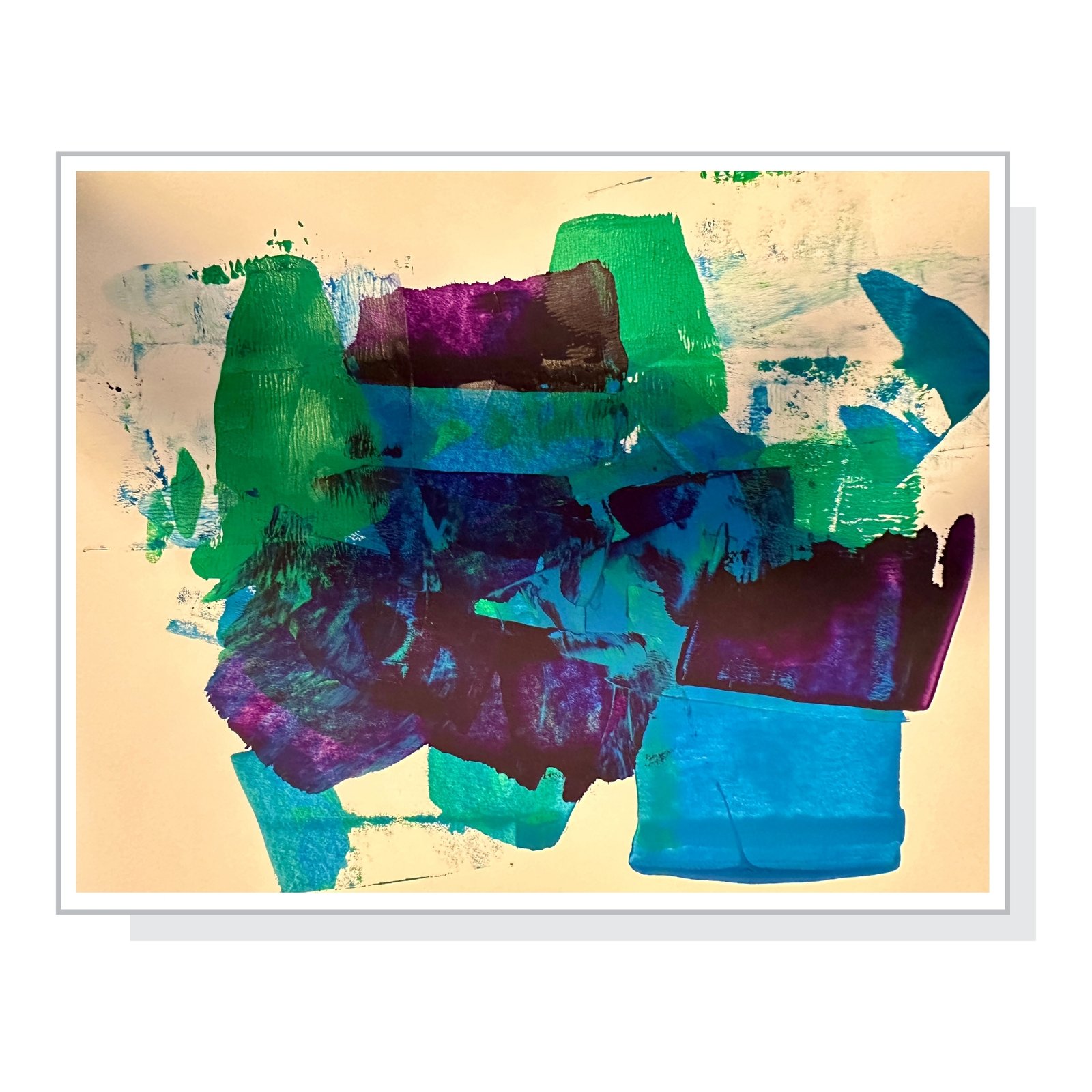 Série Farbe Rausch_Acrylfarbe auf Papier 170 gr_Spachtel_80 Euros 4