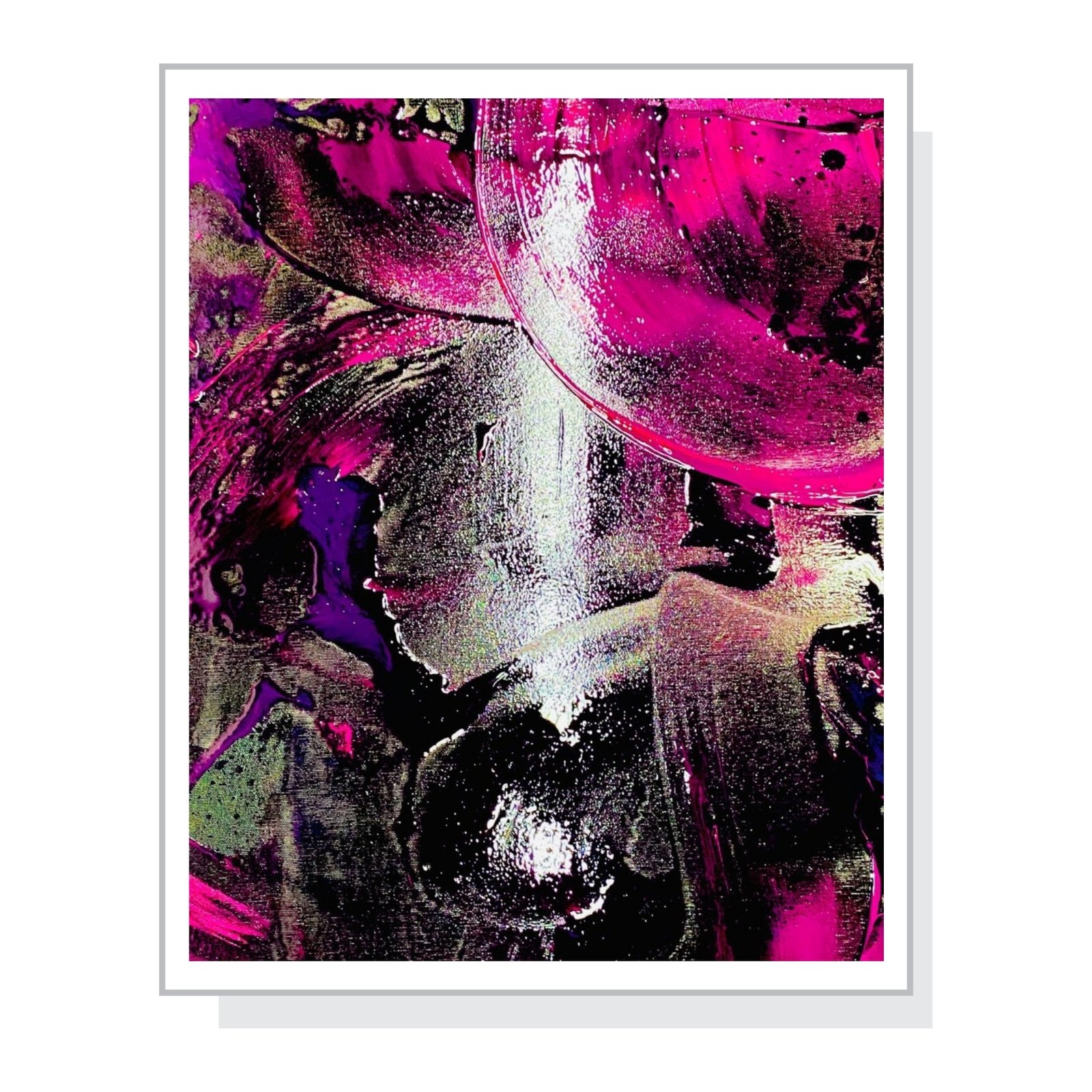 Verborgene Spur – Acrylgemälde auf Leinwand (40 x 30 cm)